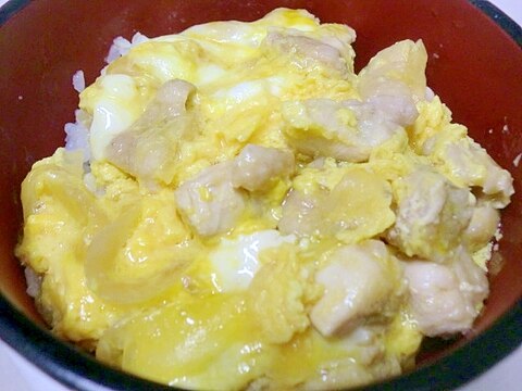 白だしで♪塩親子丼